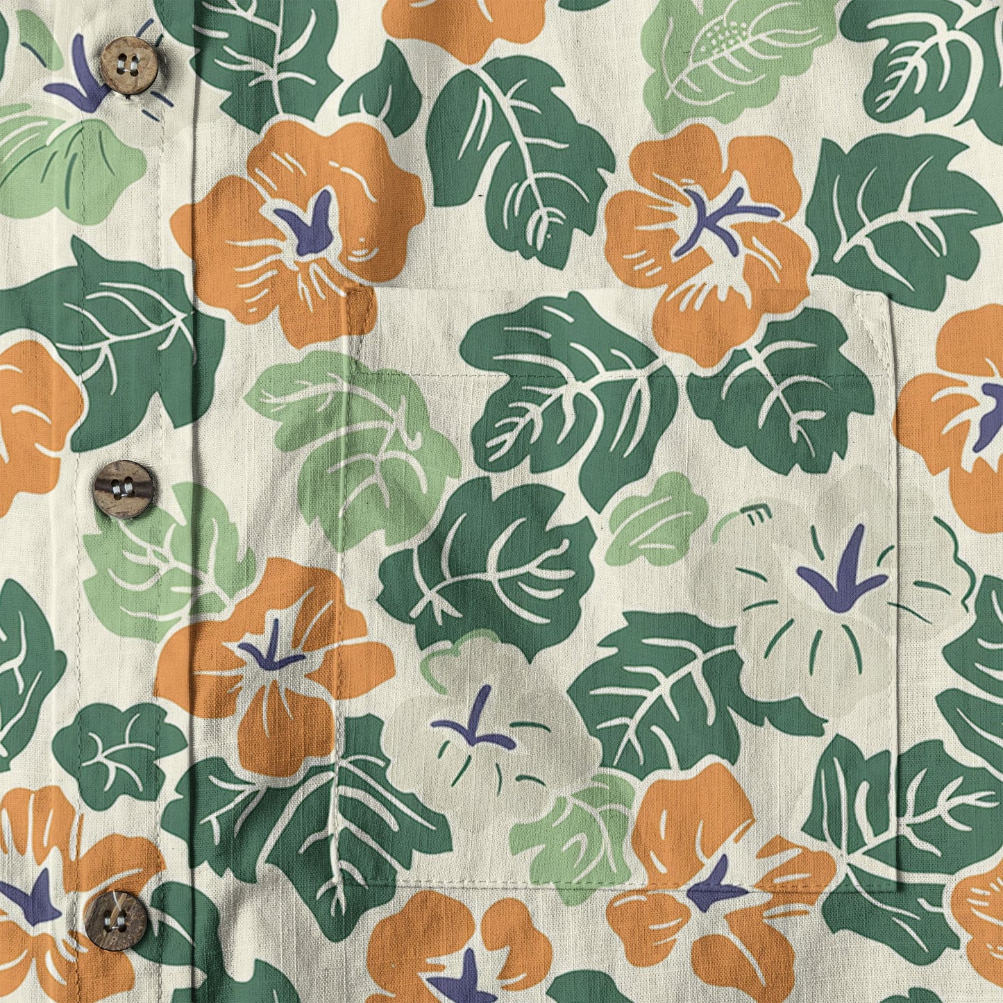 Retro Aloha Flowers Hawaii Shirt, Floral Hawaiian Button Down Shirt