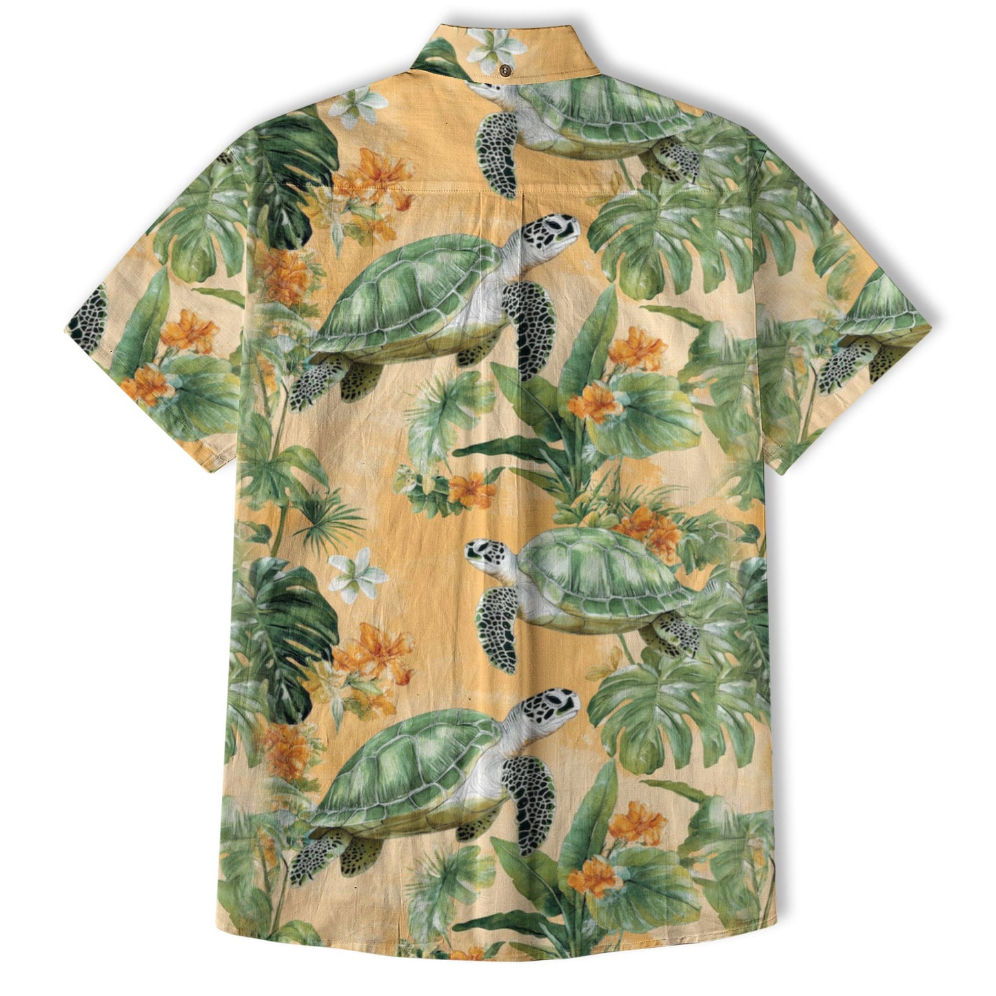 Tropical Turtle Hawaiian Shirts for Men Women, Sea Turtle Aloha Summer Beach Shirt