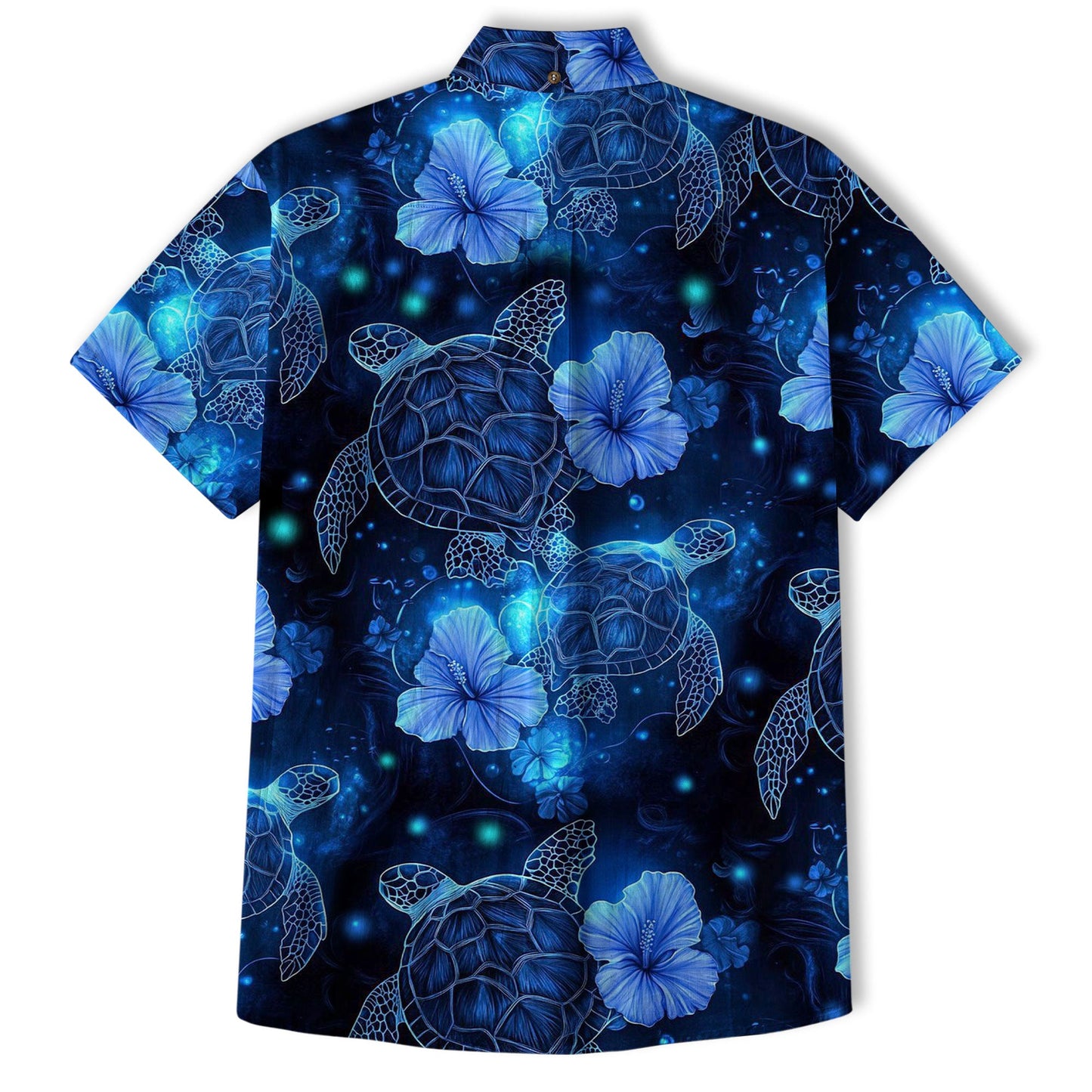 Neon Turtle Hawaiian Shirts for Men Women Youth, Vibrant Sea Turtle Aloha Summer Beach Shirt