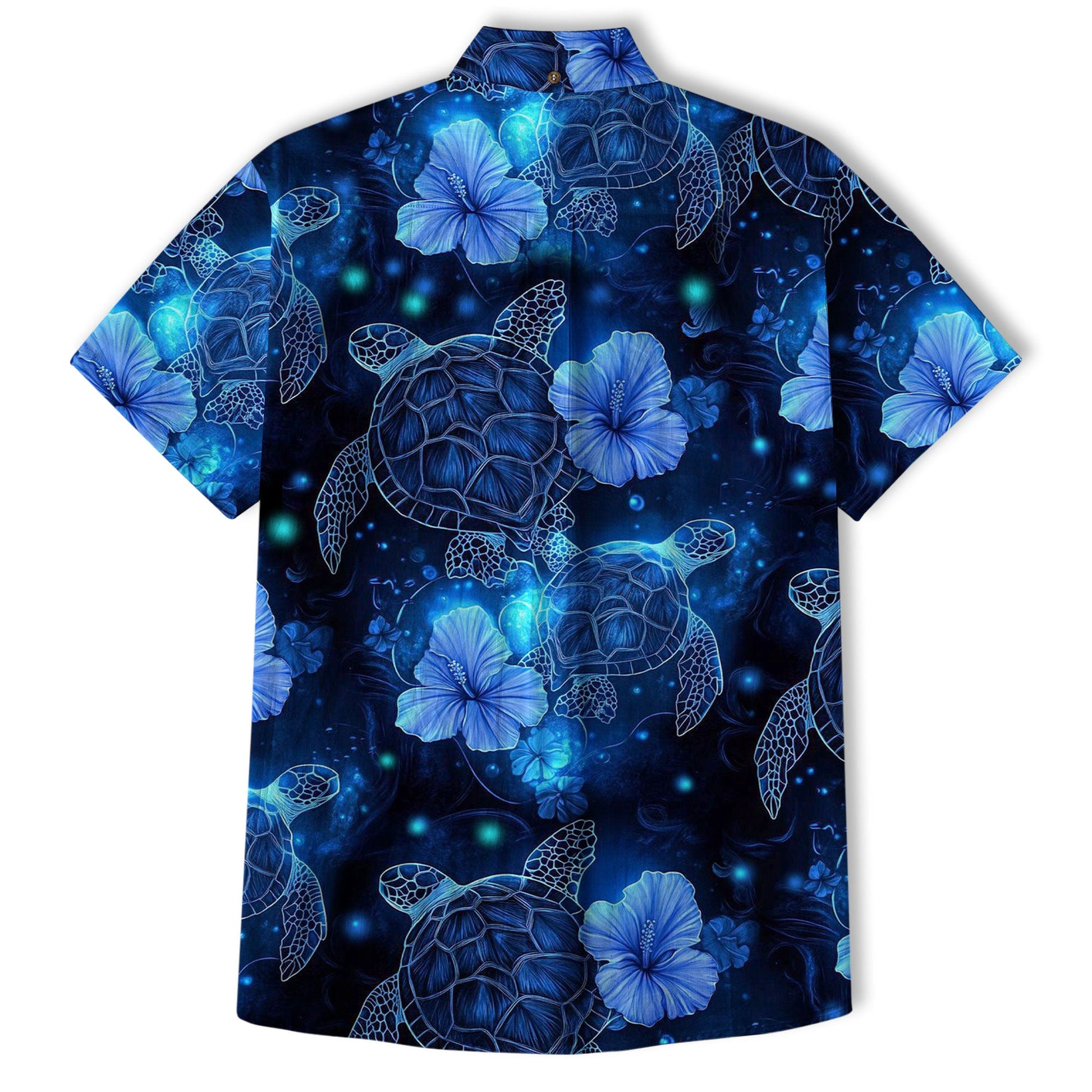 Neon Turtle Hawaiian Shirts for Men Women Youth, Vibrant Sea Turtle Aloha Summer Beach Shirt