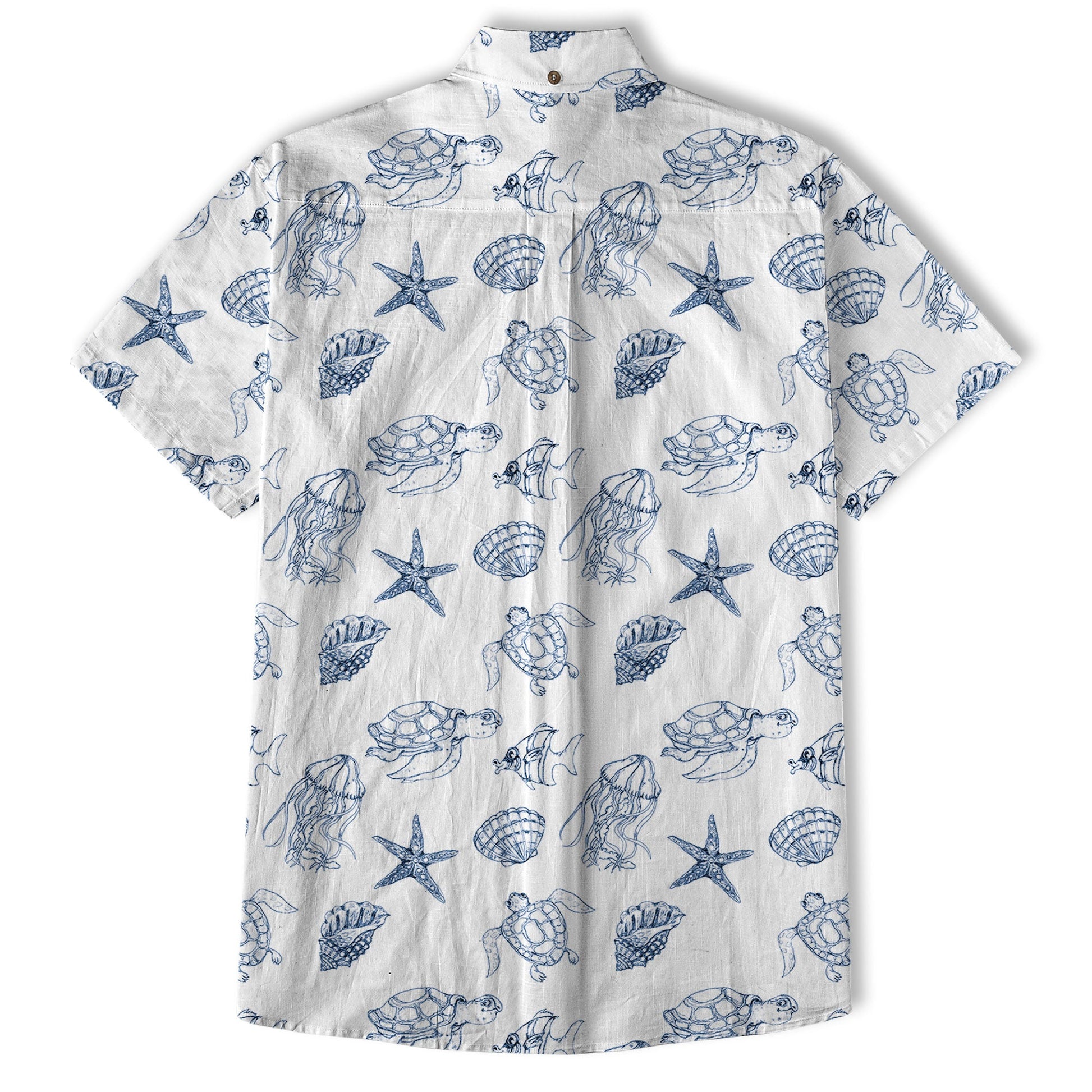 Sea Turtle Hawaiian Shirt, Aloha Summer Beach Button Up Shirt