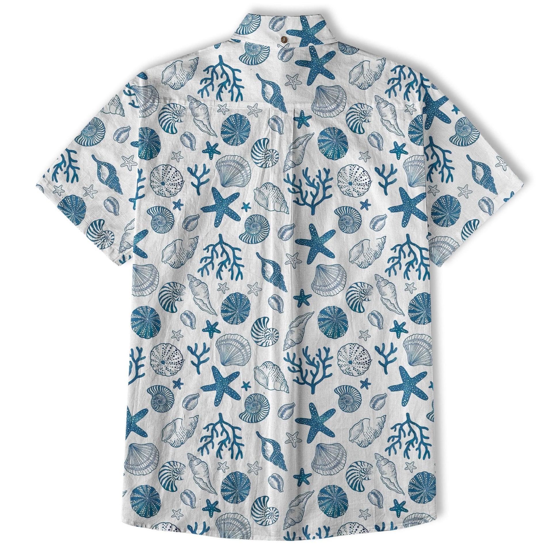 Sea Hawaiian Shirts for Men Women, Sea Animal Aloha Summer Beach Shirt Short Sleeve Button Down