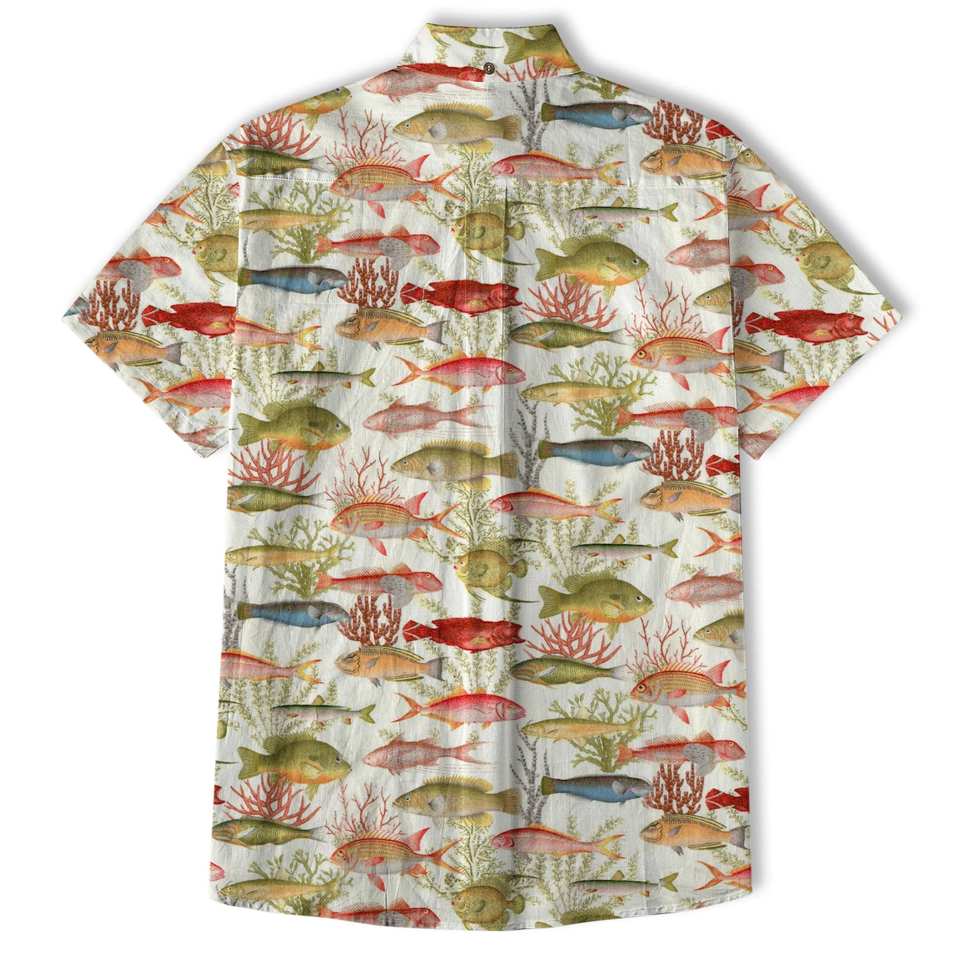 Sea Hawaiian Shirts for Men Women, Sea Animal Aloha Summer Beach Shirt Short Sleeve Button Down