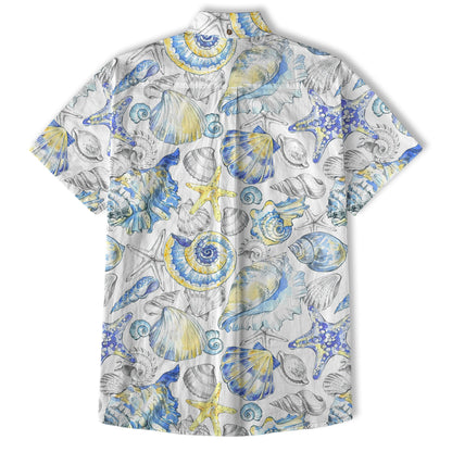 Ocean Animals Women's Hawaiian Shirt, Ocean Aloha Hawaiian Print