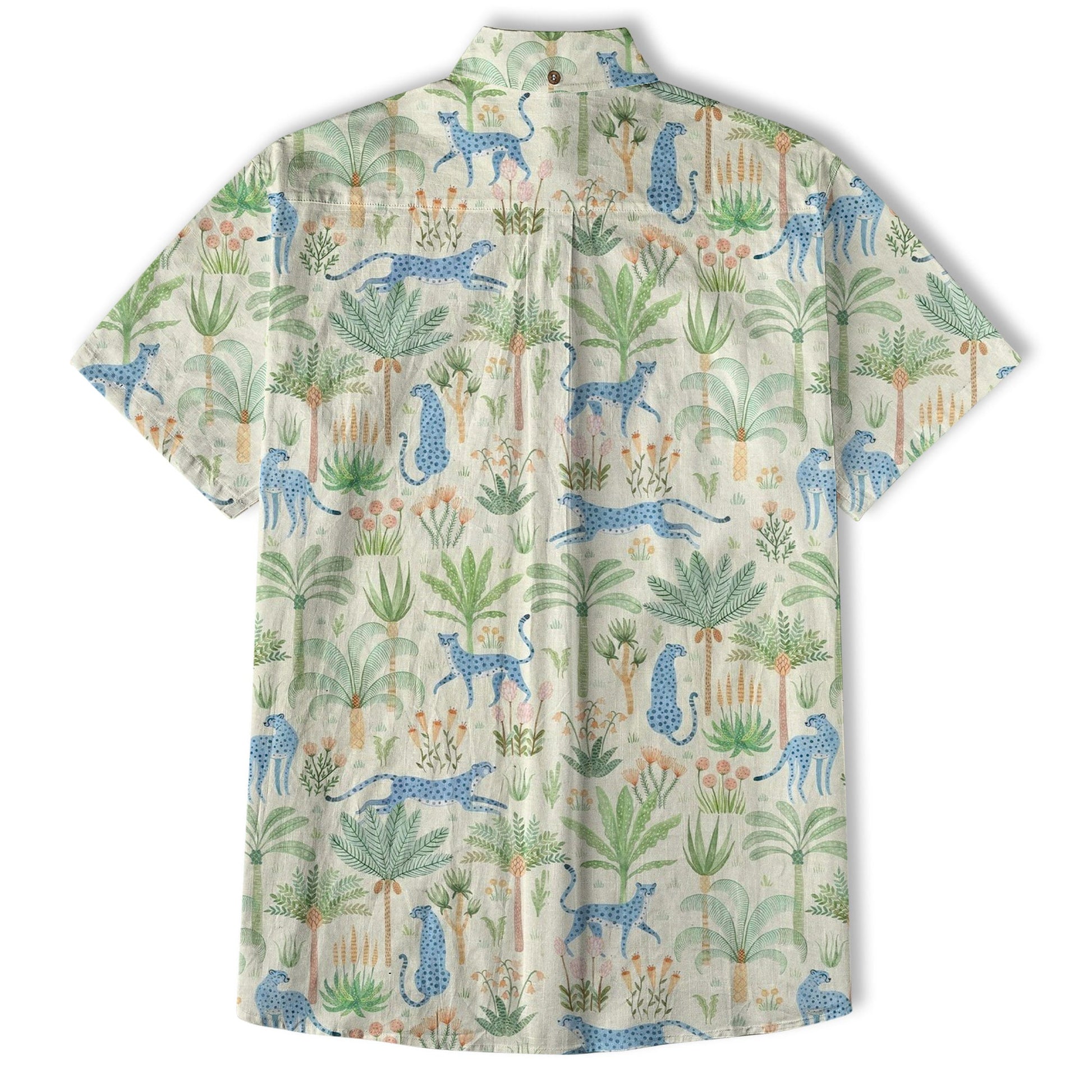 Tropical Fruits Aloha Hawaiian Button Up Shirt, Summer Beach Aloha Hawaii Shirt