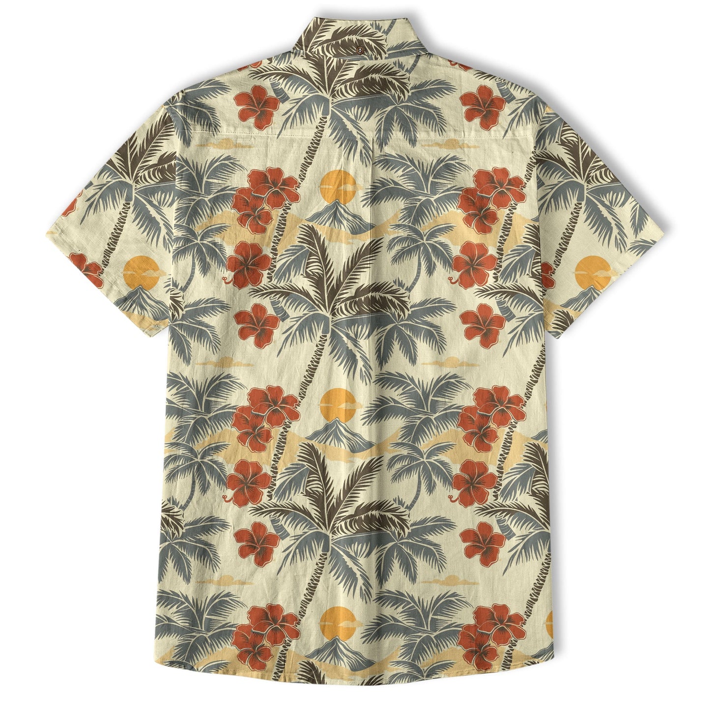 Retro Aloha Hibiscus Flowers Hawaii Shirt, Floral Hawaiian Button Down Shirt