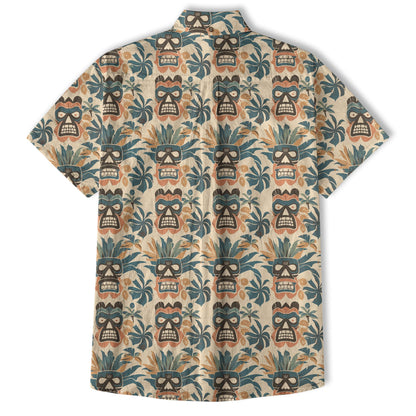 Retro Aloha Hibiscus Flowers Hawaii Shirt, Floral Hawaiian Button Down Shirt