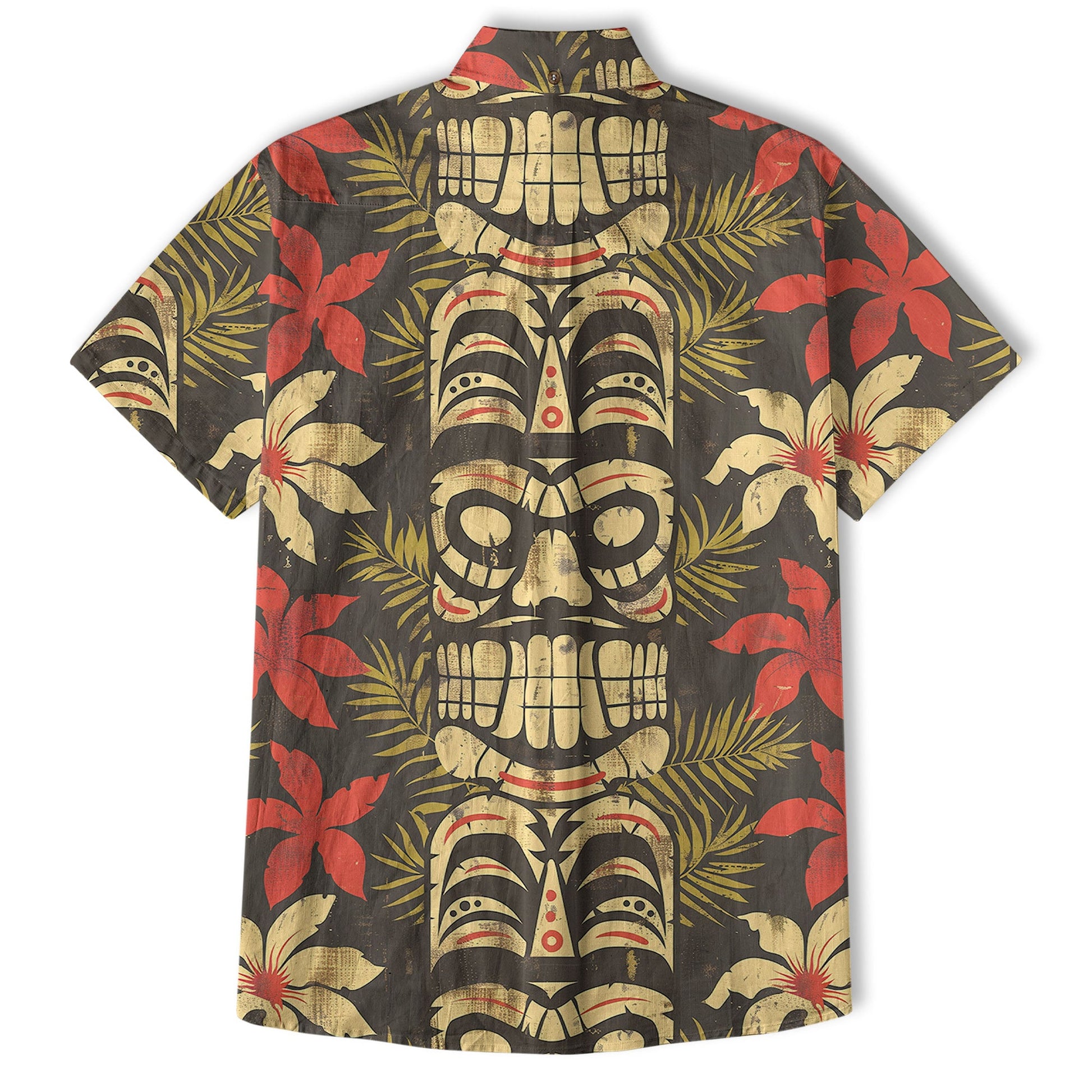 Retro Hibiscus Flowers Aloha Hawaii Shirt, Floral Hawaiian Button Up Shirt