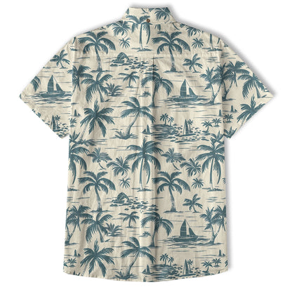 Retro Aloha Flowers Hawaii Shirt, Floral Hawaiian Button Down Shirt
