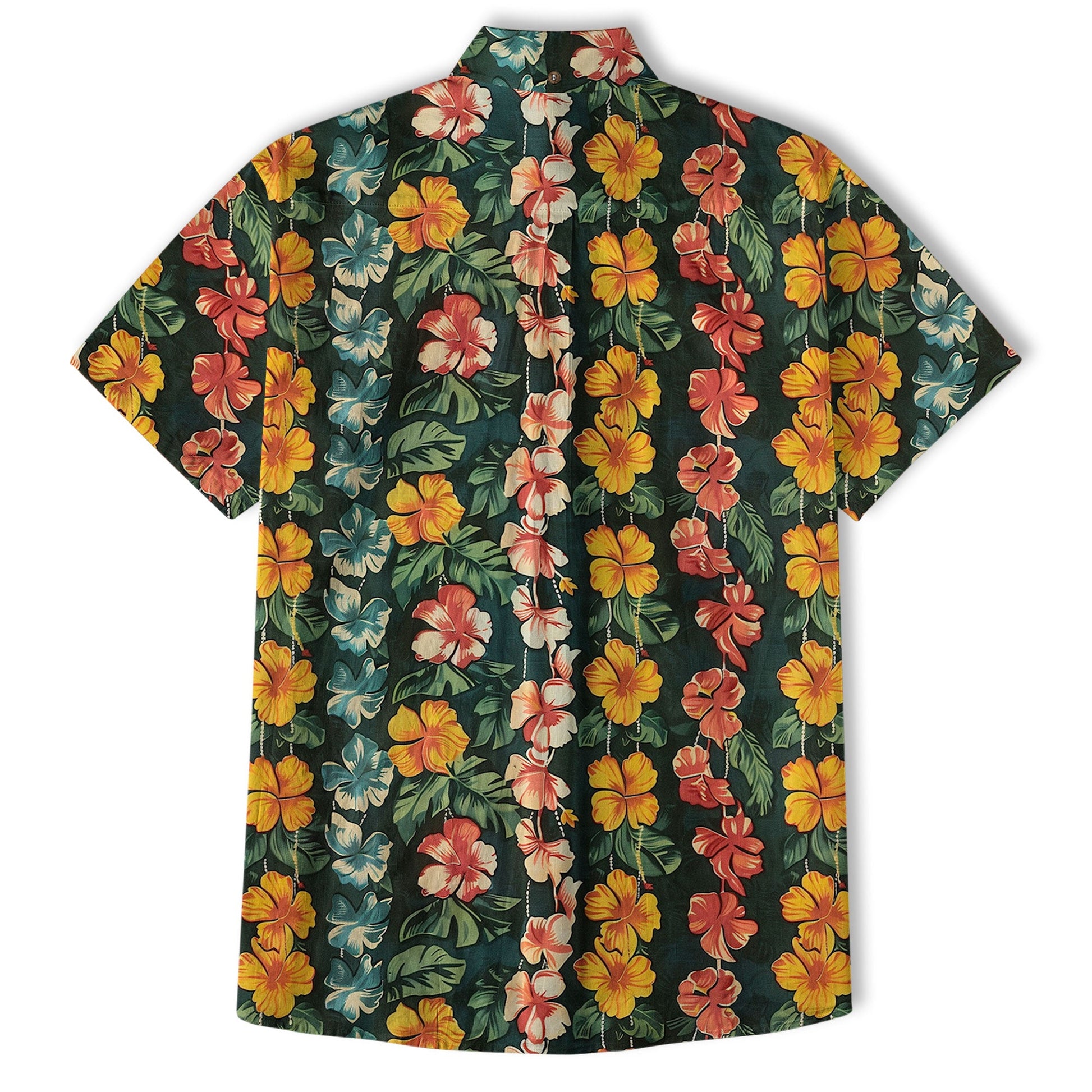 Vintage Aloha Flower Hawaii Shirt, Floral Pattern Hawaiian Shirt for Men