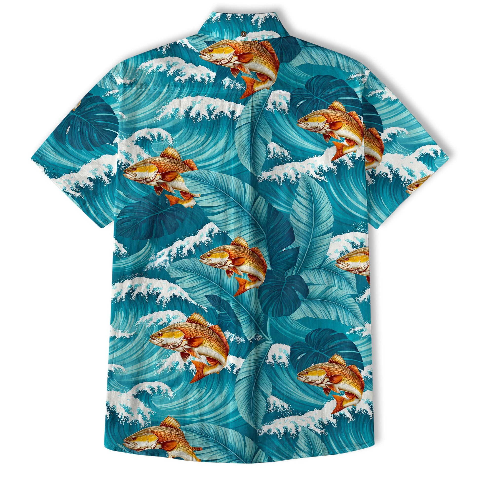 Koi Fish Hawaiian Ocean Shirt, hawaiian vacation drumfish family matching