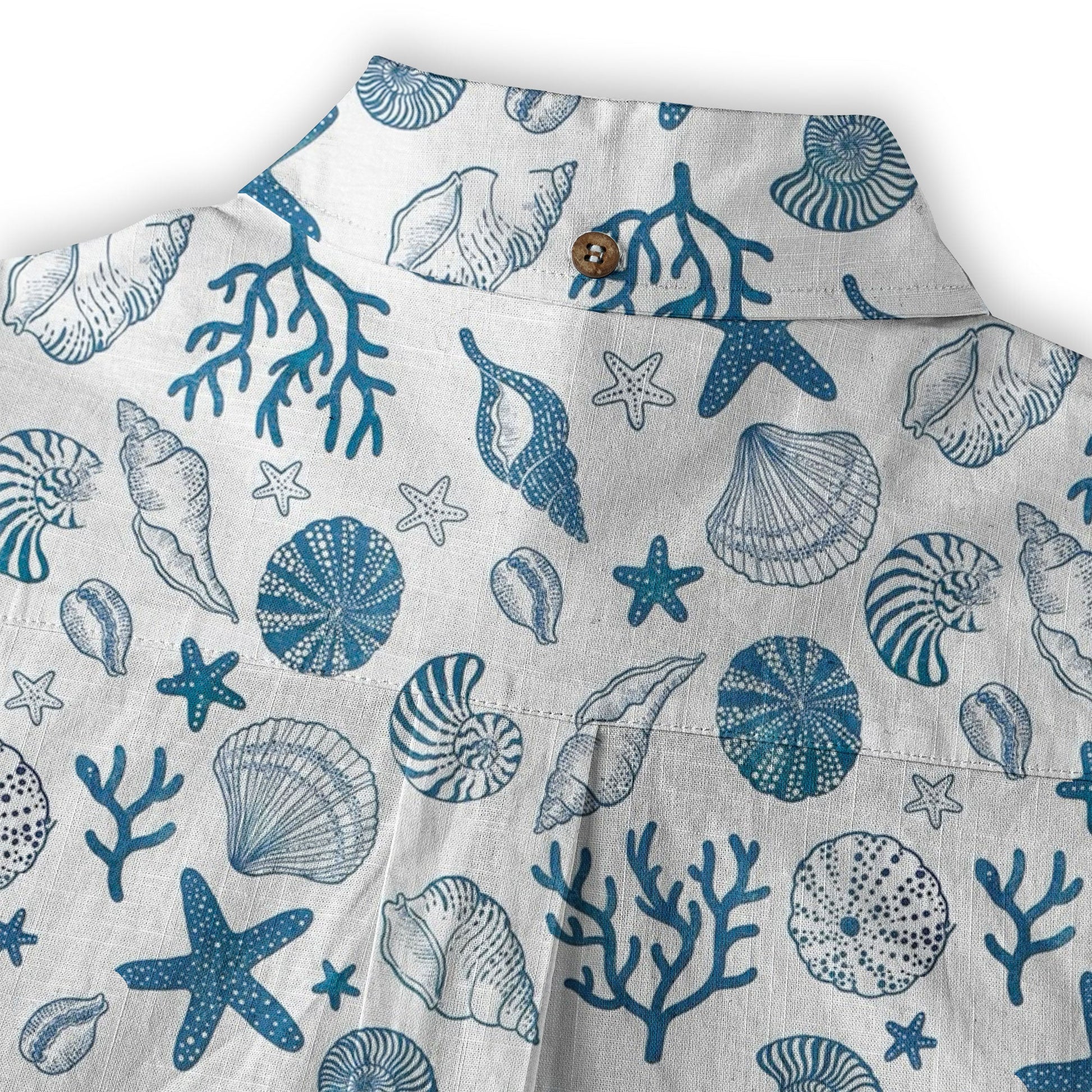 Sea Hawaiian Shirts for Men Women, Sea Animal Aloha Summer Beach Shirt Short Sleeve Button Down