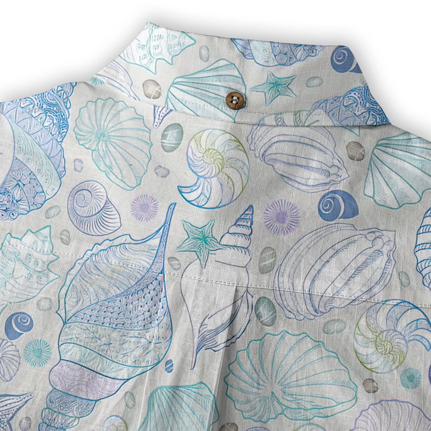 Sea Shells Animal Pattern Hawaii Shirt, Turtle Hawaiian Shirt for Men Women
