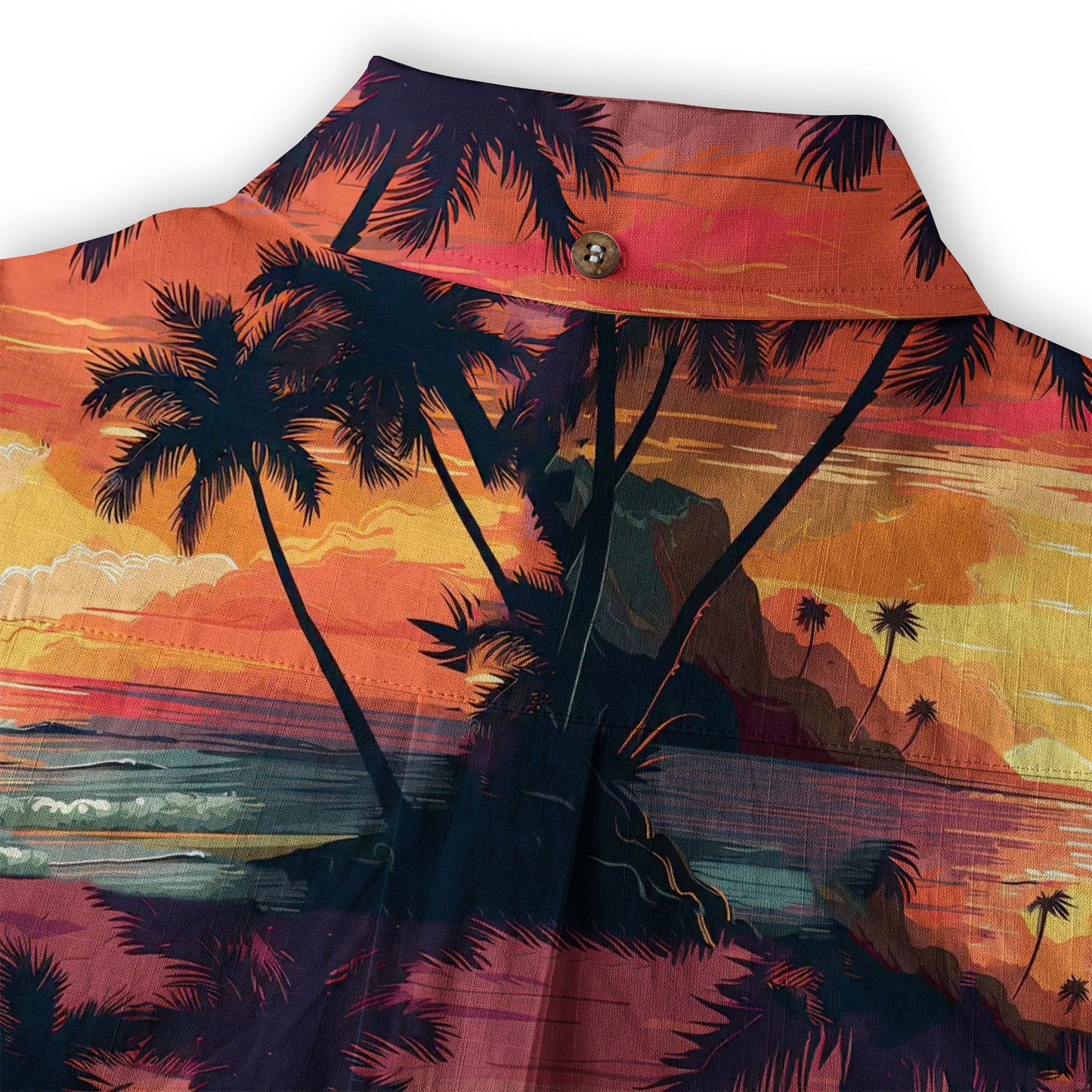 Sunset Summer Hawaiian Shirt, Beach Tropical Hawaiian Shirt