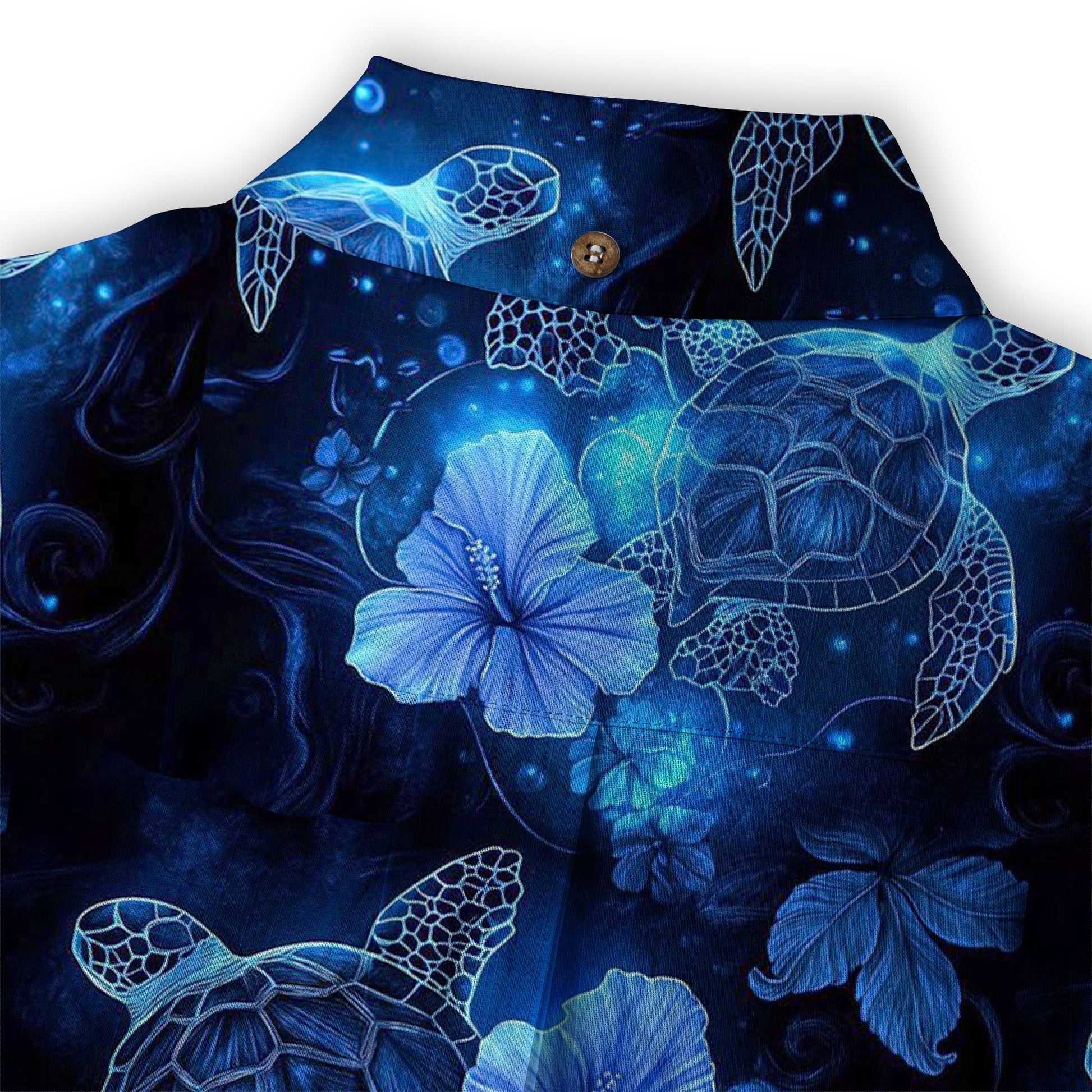 Ocean Animals Hawaiian Button Up Shirt, Sea Hawaii Shirt