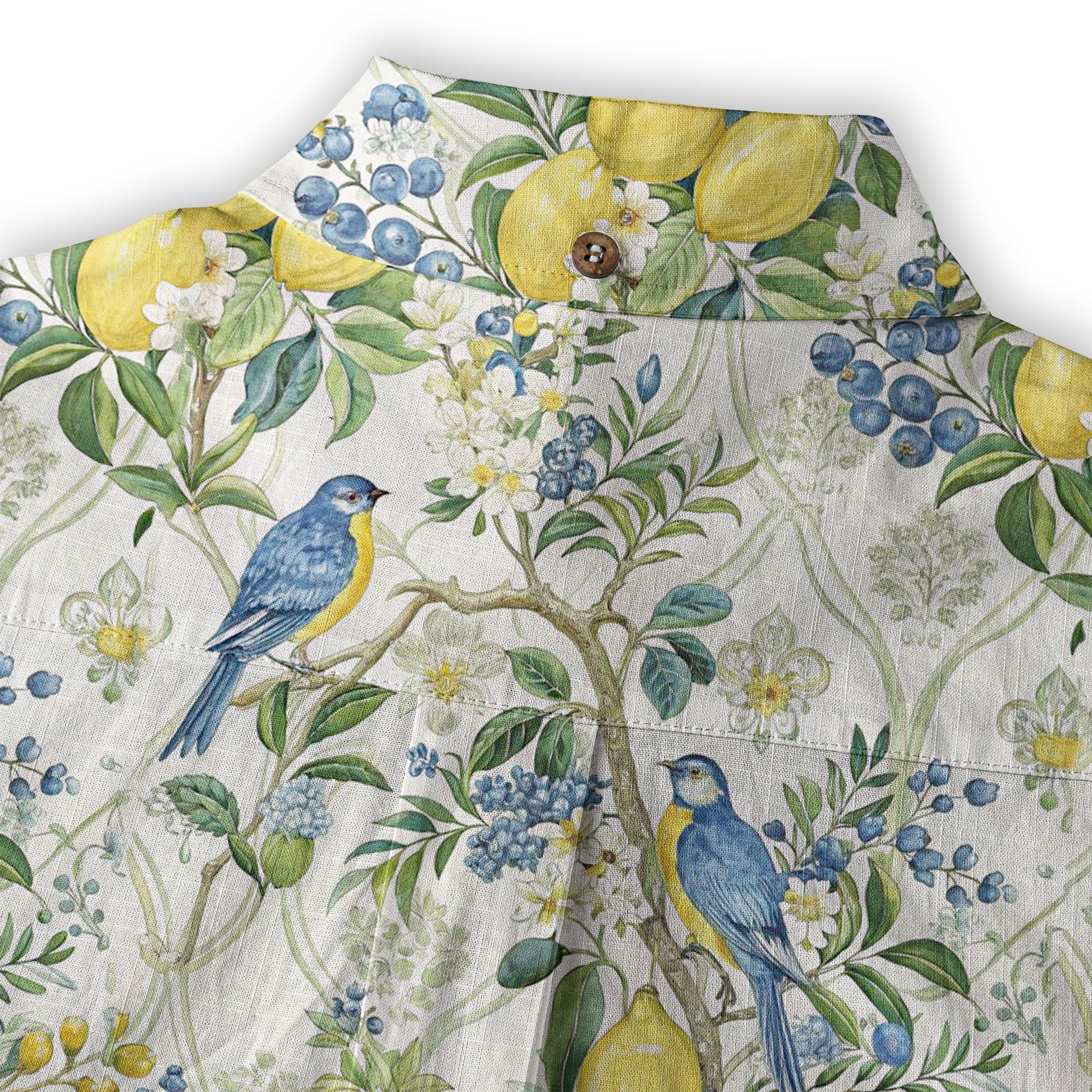 Tropical Fruits Aloha Hawaiian Button Up Shirt, Summer Beach Aloha Hawaii Shirt