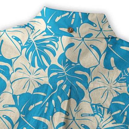 Retro Aloha Flowers Hawaii Shirt, Floral Hawaiian Button Down Shirt