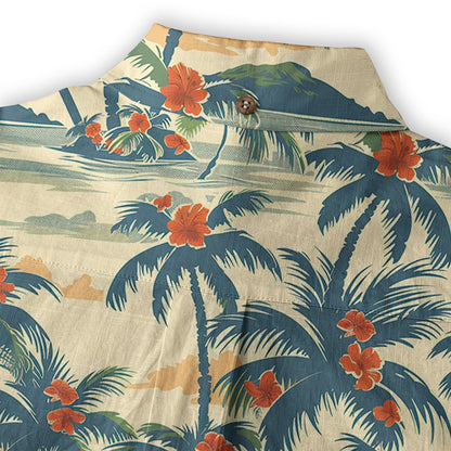 Retro Aloha Flowers Hawaii Shirt, Floral Pattern Hawaiian Shirt