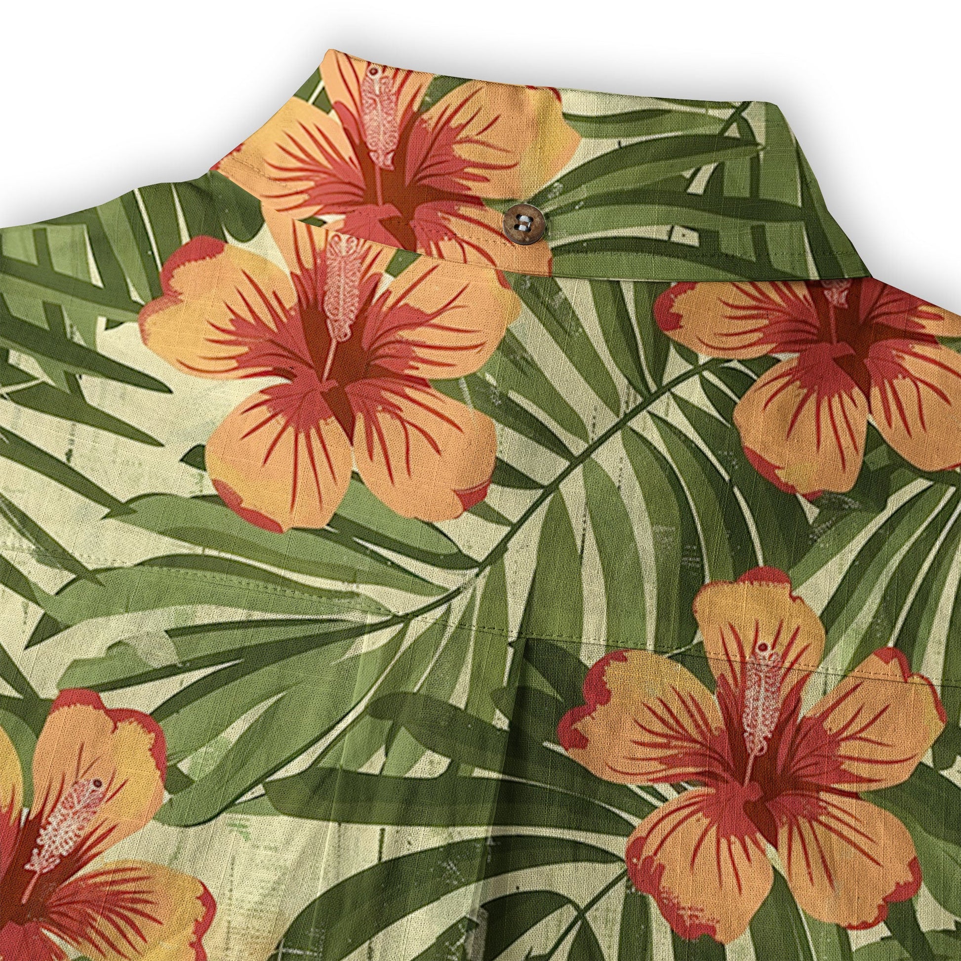 Vintage Aloha Flower Hawaii Shirt, Floral Pattern Hawaiian Shirt for Men
