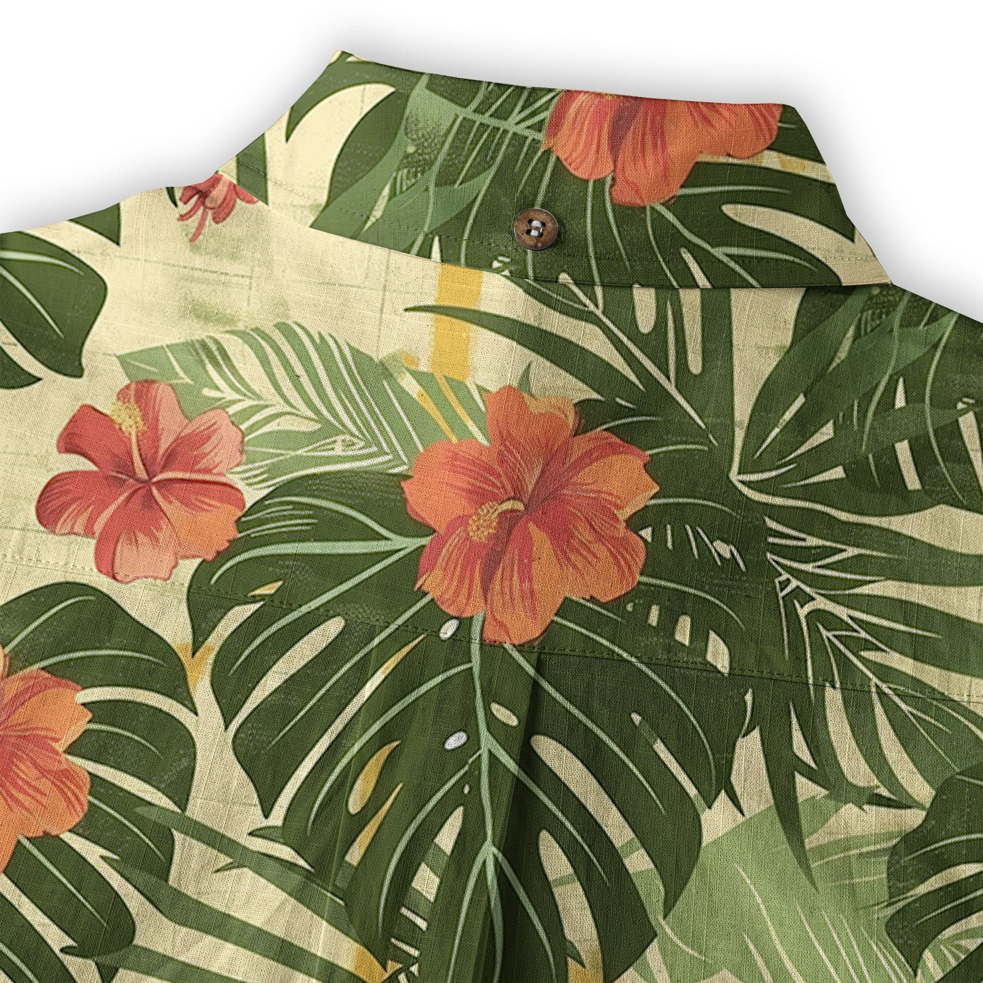 Vintage Aloha Flower Hawaii Shirt, Floral Pattern Hawaiian Shirt for Men