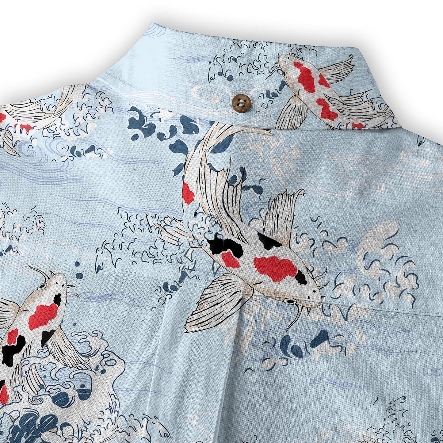Koi Fish Hawaiian Ocean Shirt, hawaiian vacation drumfish family matching