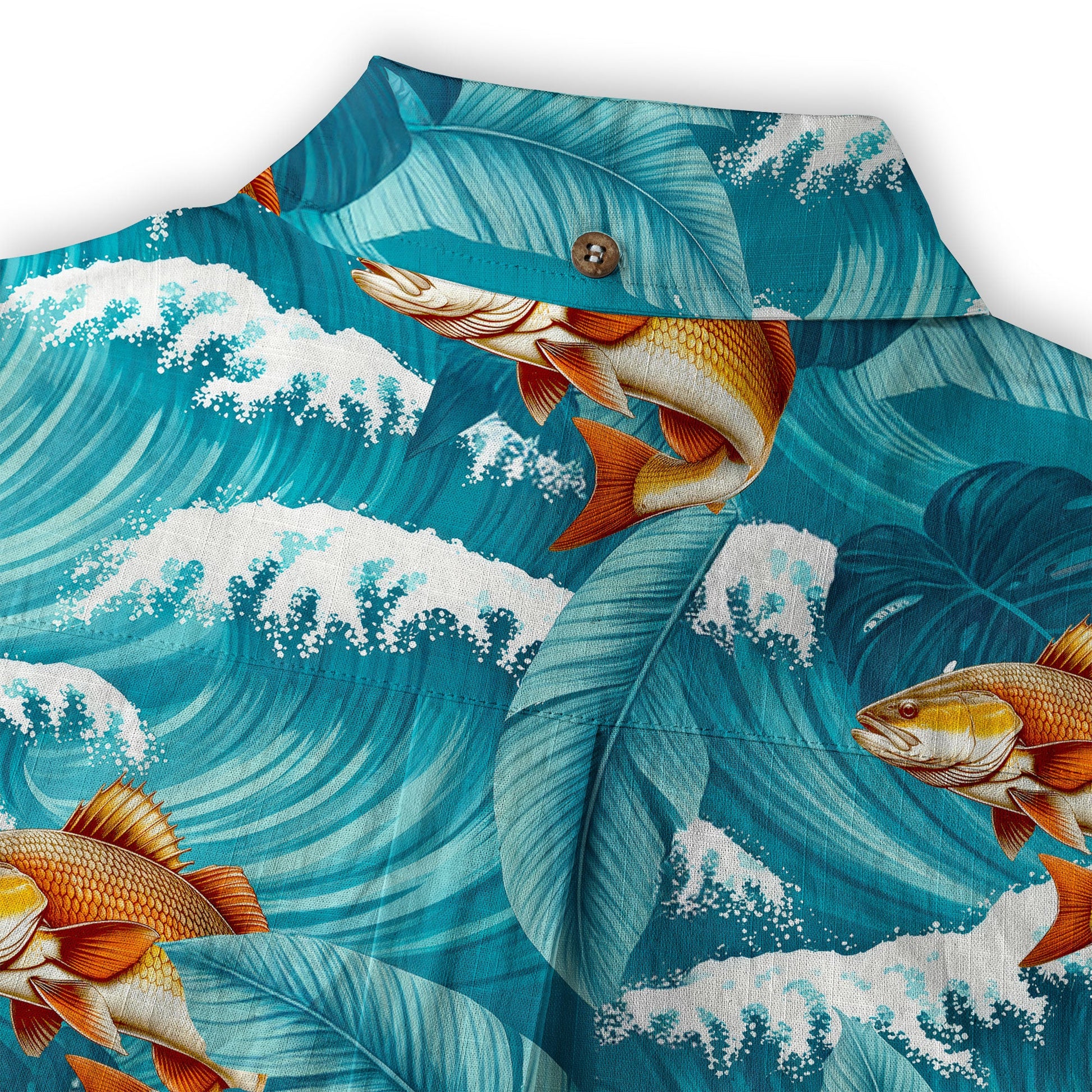Koi Fish Hawaiian Ocean Shirt, hawaiian vacation drumfish family matching