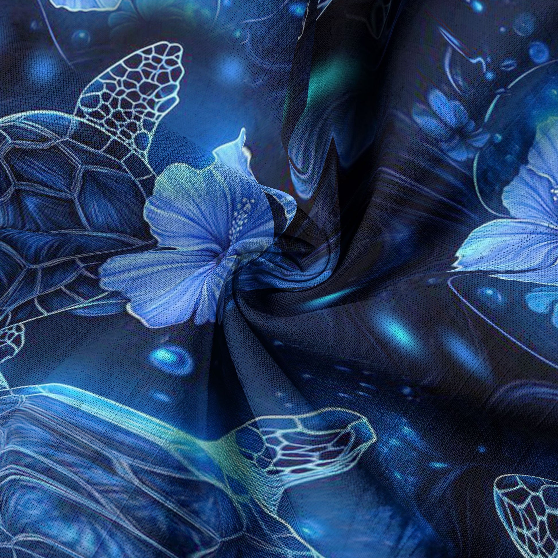 Neon Turtle Hawaiian Shirts for Men Women Youth, Vibrant Sea Turtle Aloha Summer Beach Shirt