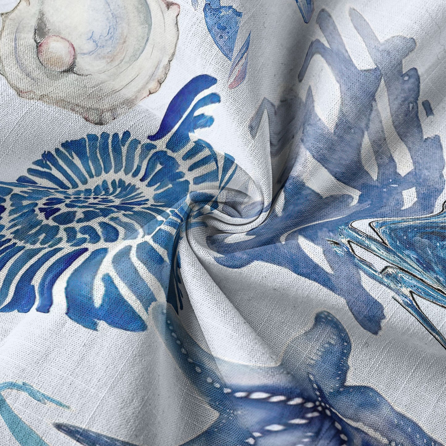 Vintage Ocean Print Hawaiian Shirts for Men Women, Sea Animal Aloha Summer Beach Shirt