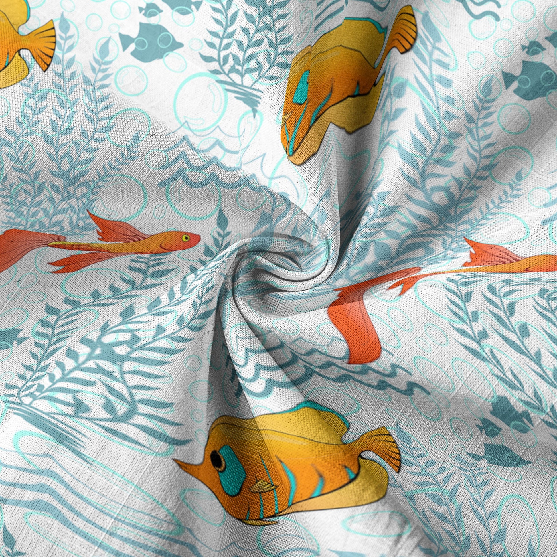 Sea Ocean Animals Women's Hawaiian Shirt, Ocean Fish Print