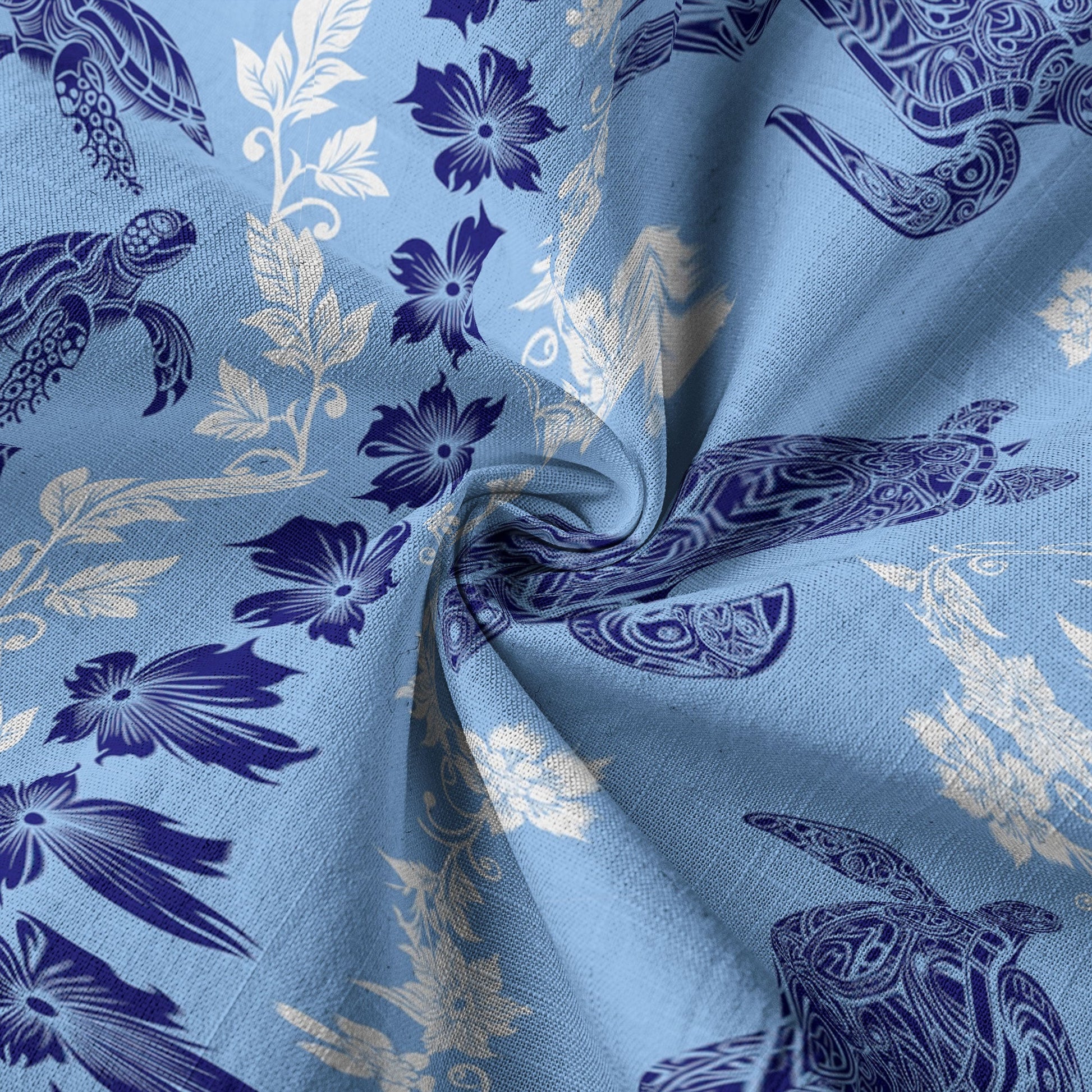 Sea Ocean Animals Women's Hawaiian Shirt, Ocean Fish Print