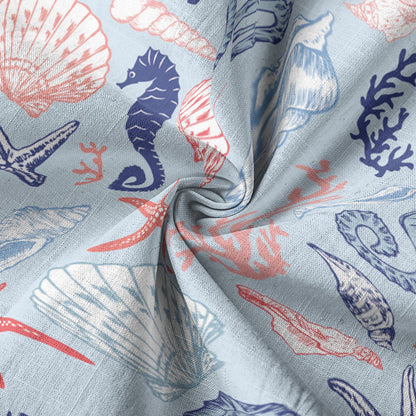 Ocean Animals Women's Hawaiian Shirt, Ocean Aloha Hawaiian Print