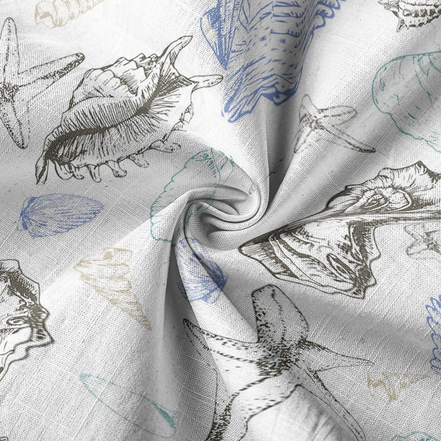 Sea Shells Animal Pattern Hawaii Shirt, Turtle Hawaiian Shirt for Men Women