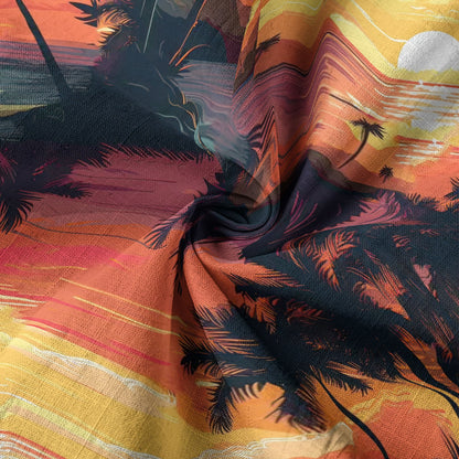 Sunset Summer Hawaiian Shirt, Beach Tropical Hawaiian Shirt