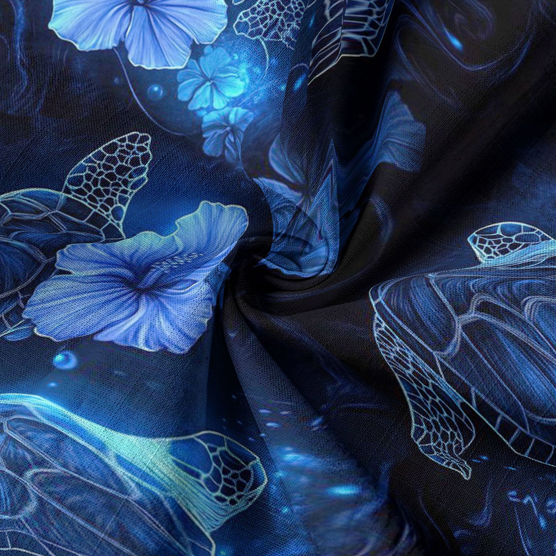 Ocean Animals Hawaiian Button Up Shirt, Sea Hawaii Shirt