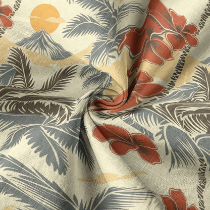 Retro Aloha Hibiscus Flowers Hawaii Shirt, Floral Hawaiian Button Down Shirt
