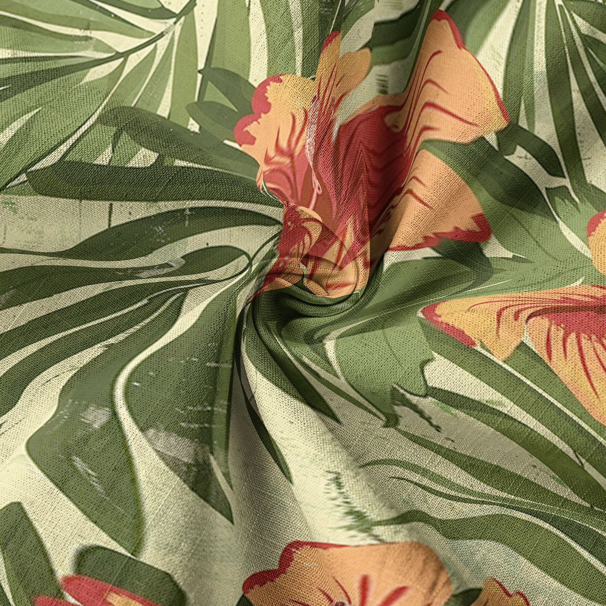 Vintage Aloha Flower Hawaii Shirt, Floral Pattern Hawaiian Shirt for Men