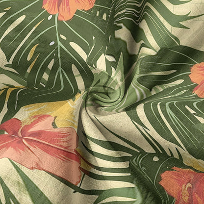 Vintage Aloha Flower Hawaii Shirt, Floral Pattern Hawaiian Shirt for Men
