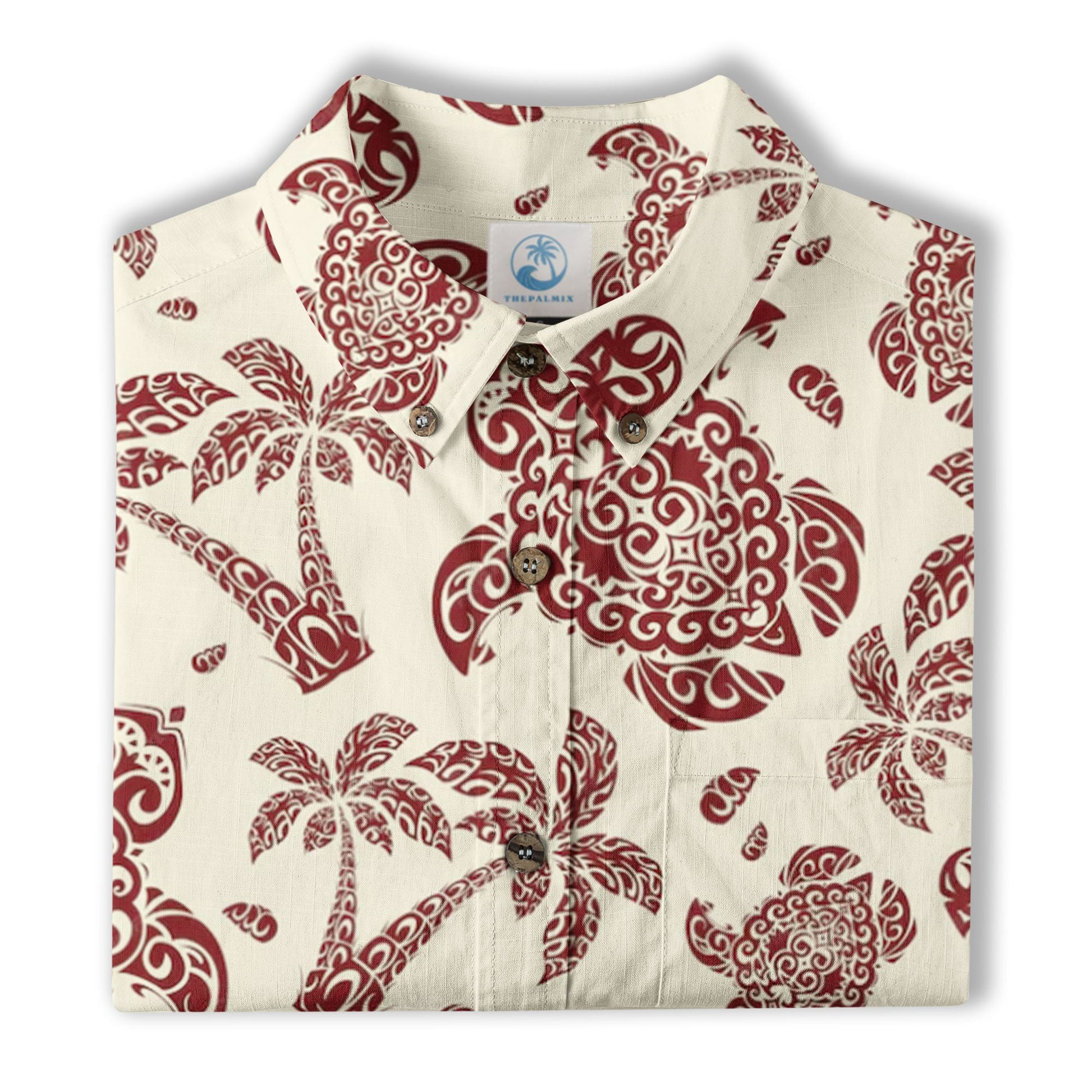 Turtle Beach Summer Button Down Hawaiian Shirt, Hawaii Pattern Shirt