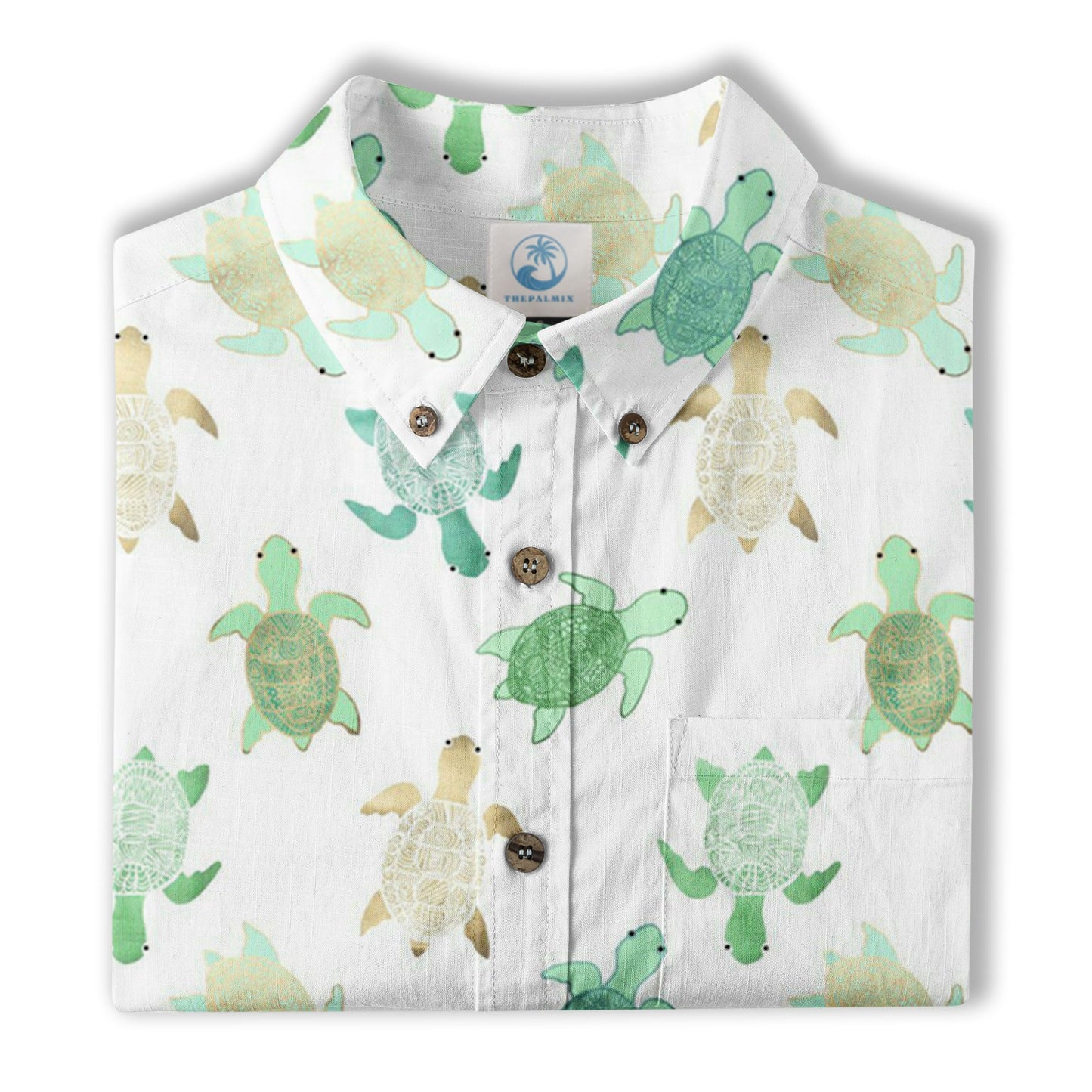 Turtle Aloha Shirt, Turtle Ocean Hawaiian Shirt
