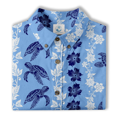 Sea Ocean Animals Women's Hawaiian Shirt, Ocean Fish Print