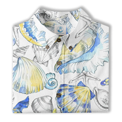 Ocean Animals Women's Hawaiian Shirt, Ocean Aloha Hawaiian Print