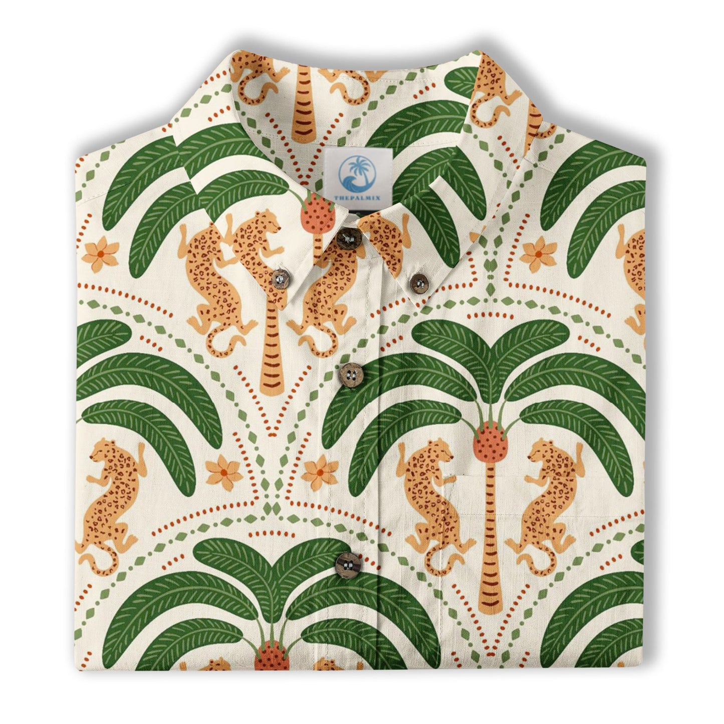 Tropical Fruits Aloha Hawaiian Button Up Shirt, Summer Beach Aloha Hawaii Shirt