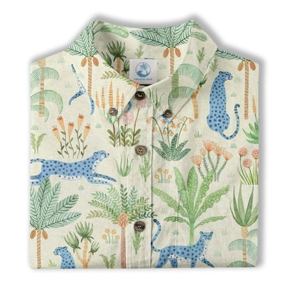 Tropical Fruits Aloha Hawaiian Button Up Shirt, Summer Beach Aloha Hawaii Shirt