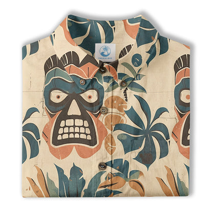 Retro Hibiscus Flowers Aloha Hawaii Shirt, Floral Hawaiian Button Up Shirt