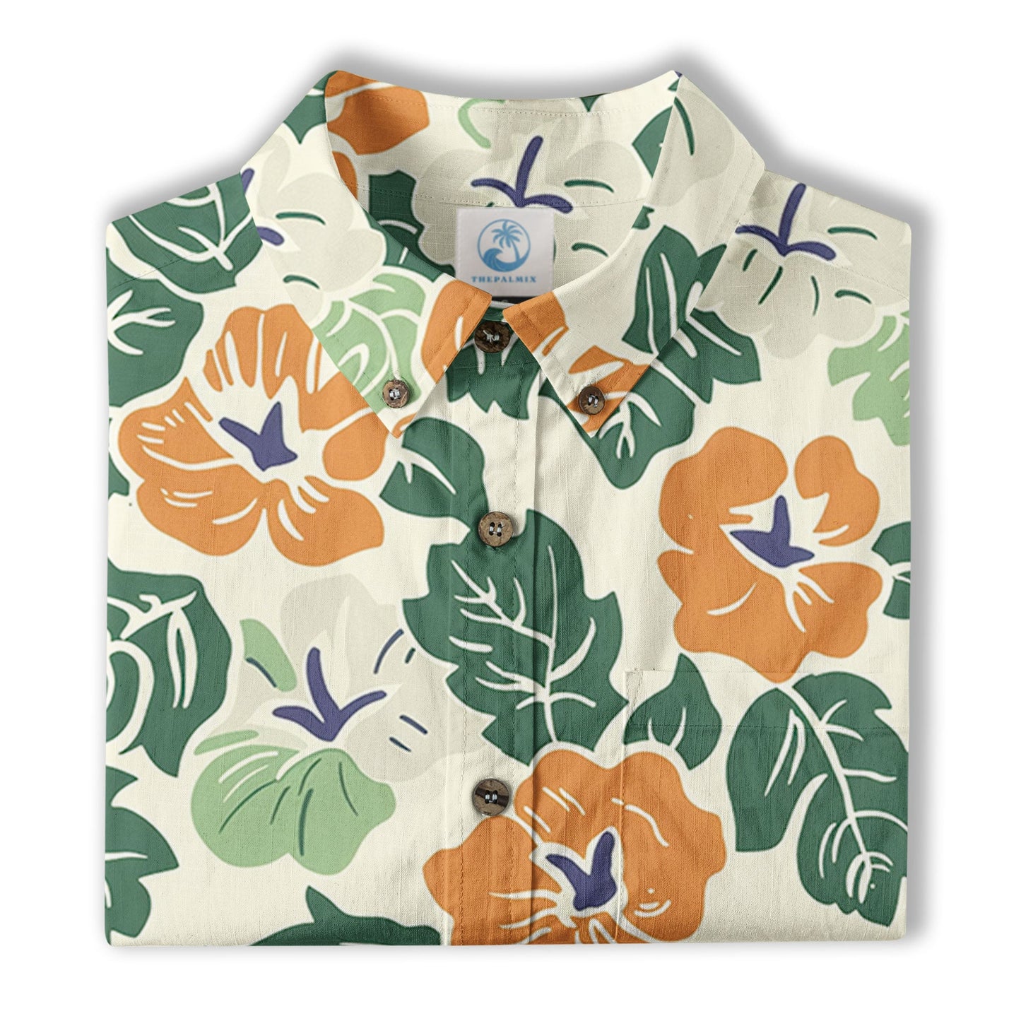 Retro Aloha Flowers Hawaii Shirt, Floral Hawaiian Button Down Shirt