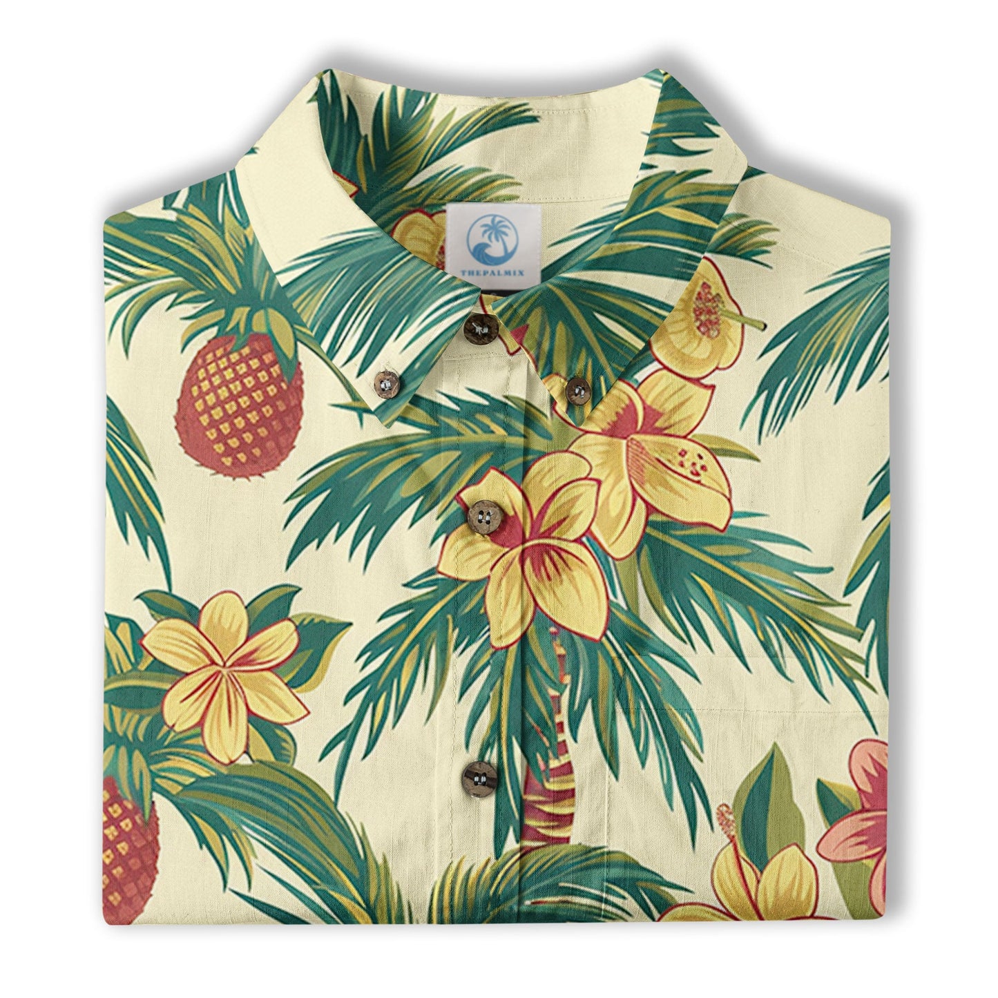 Retro Aloha Flowers Hawaii Shirt, Floral Pattern Hawaiian Shirt