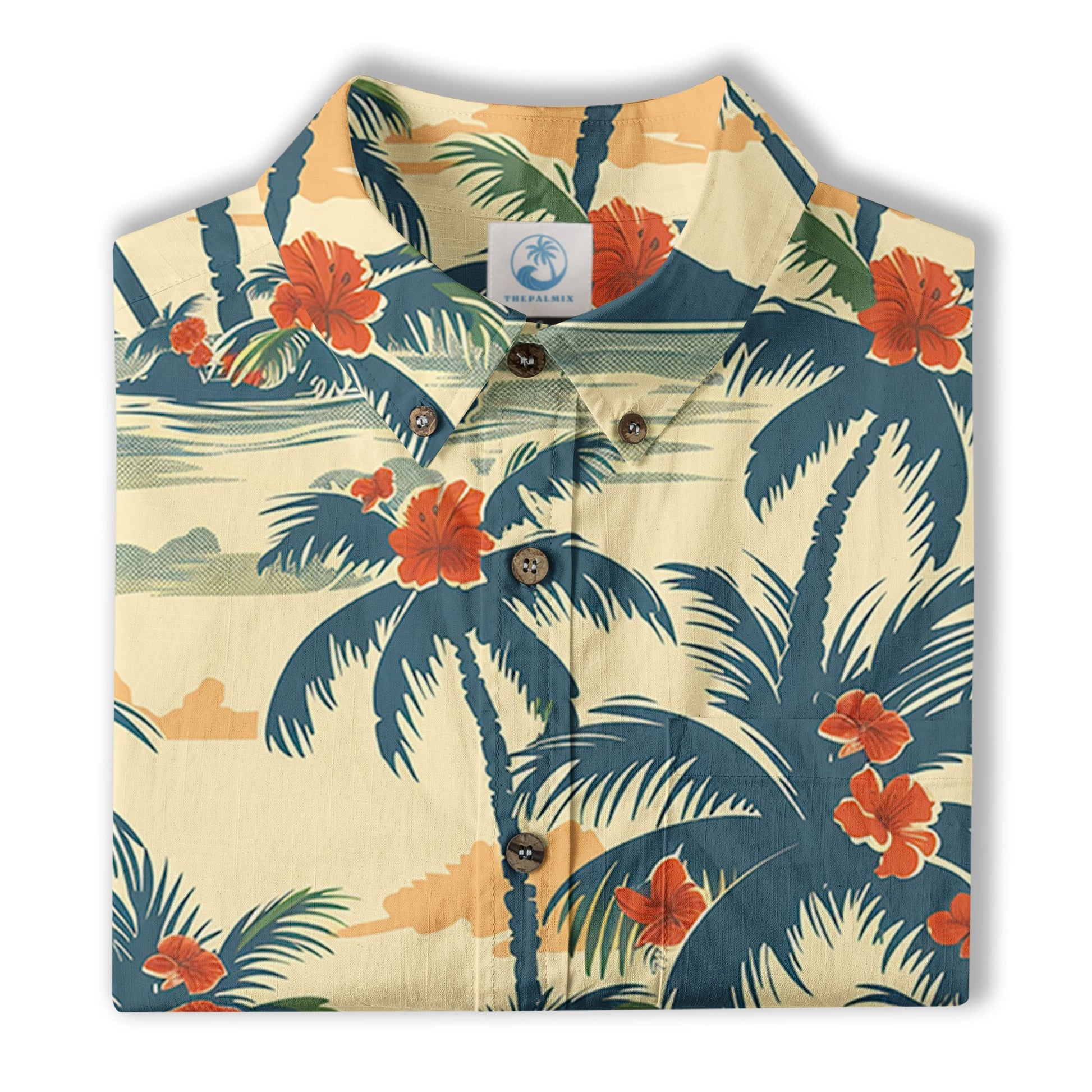 Retro Aloha Flowers Hawaii Shirt, Floral Pattern Hawaiian Shirt