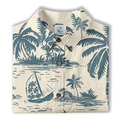 Retro Aloha Flowers Hawaii Shirt, Floral Pattern Hawaiian Shirt