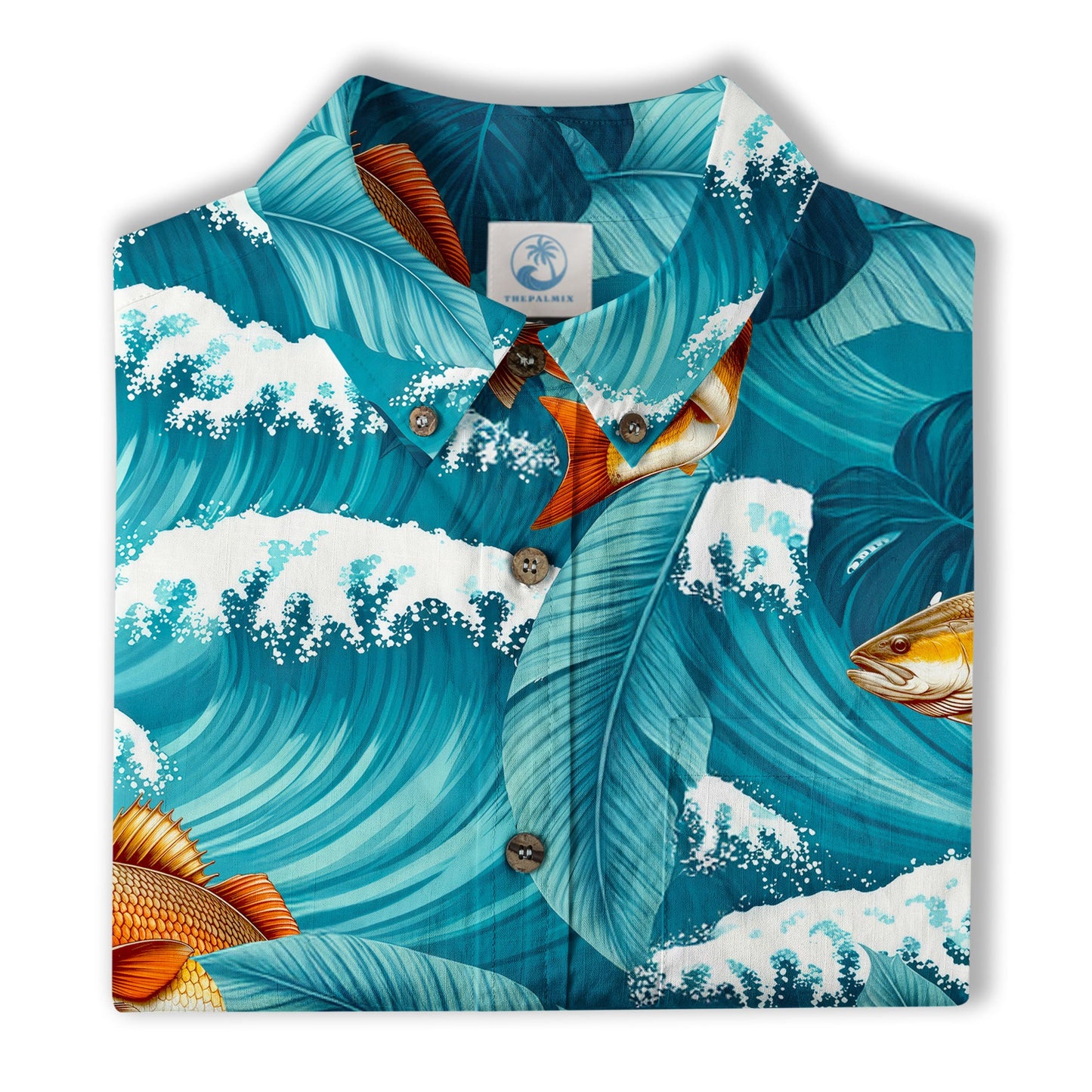 Koi Fish Hawaiian Ocean Shirt, hawaiian vacation drumfish family matching