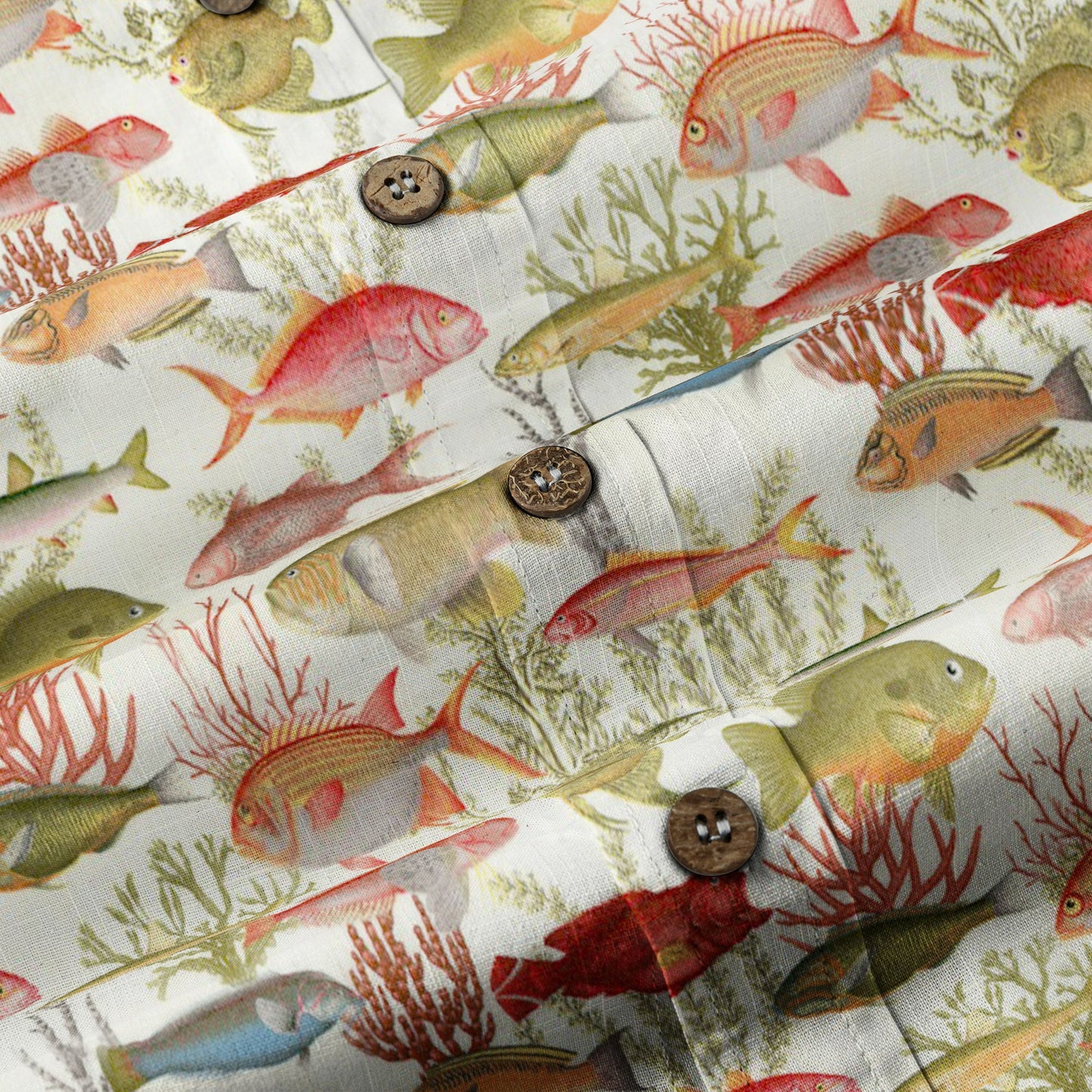 Sea Hawaiian Shirts for Men Women, Sea Animal Aloha Summer Beach Shirt Short Sleeve Button Down